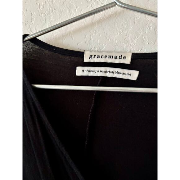 Gracemade Women's Dwell Black Super Soft Modal Jumpsuit Made in USA Size M $155 - Picture 5 of 6
